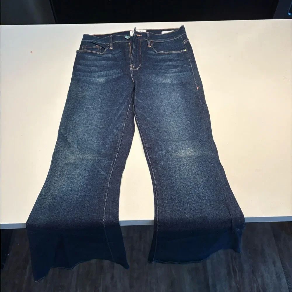 Frame Denim Le Crop Bell Dark Wash, 27 - Picture 5 of 7